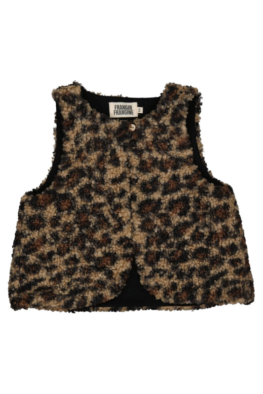 Veste Louloute moumoute léopard