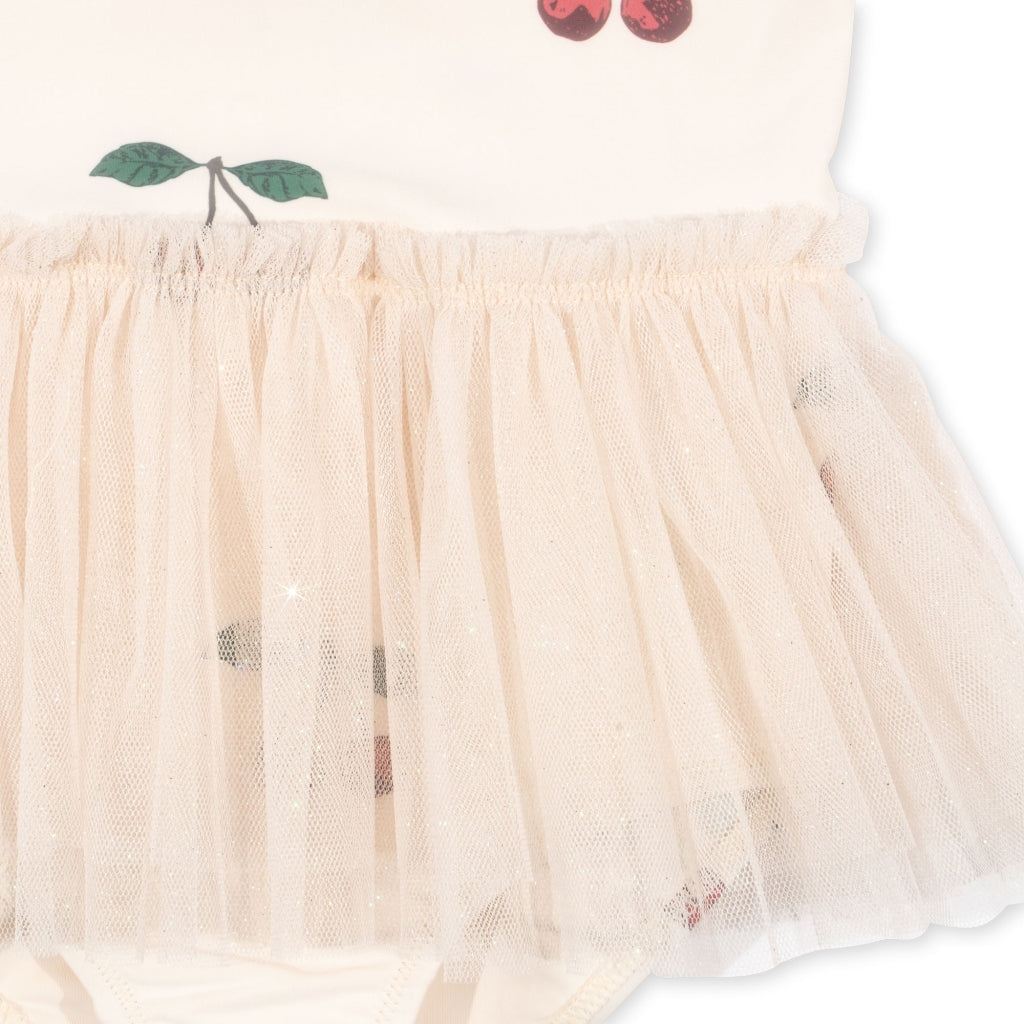 Maillot de bain tulle cerises