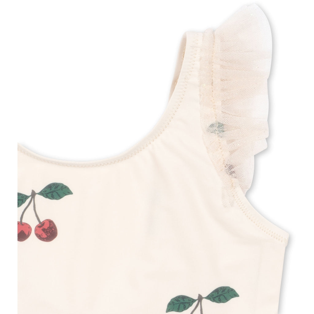 Maillot de bain tulle cerises