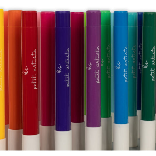 Feutres avec bloc en bois