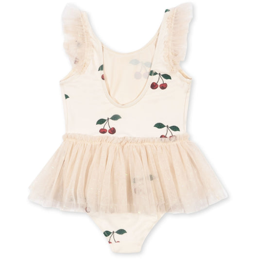 Maillot de bain tulle cerises