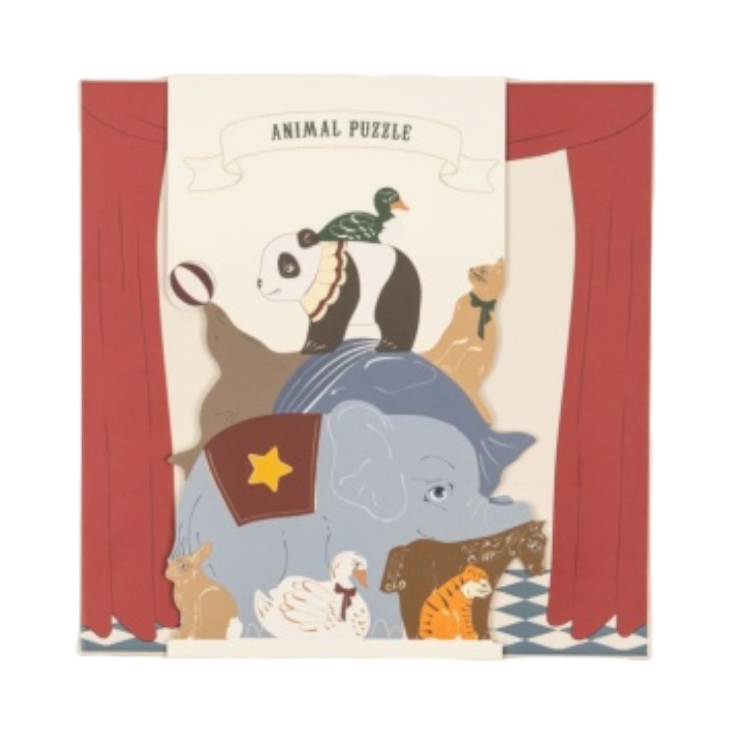 Puzzle 12 pièces Animaux Konges Slojd )