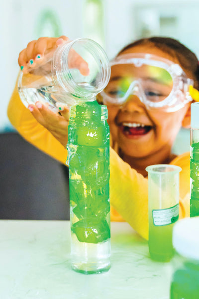 Cubes lumineux pour le bain vert