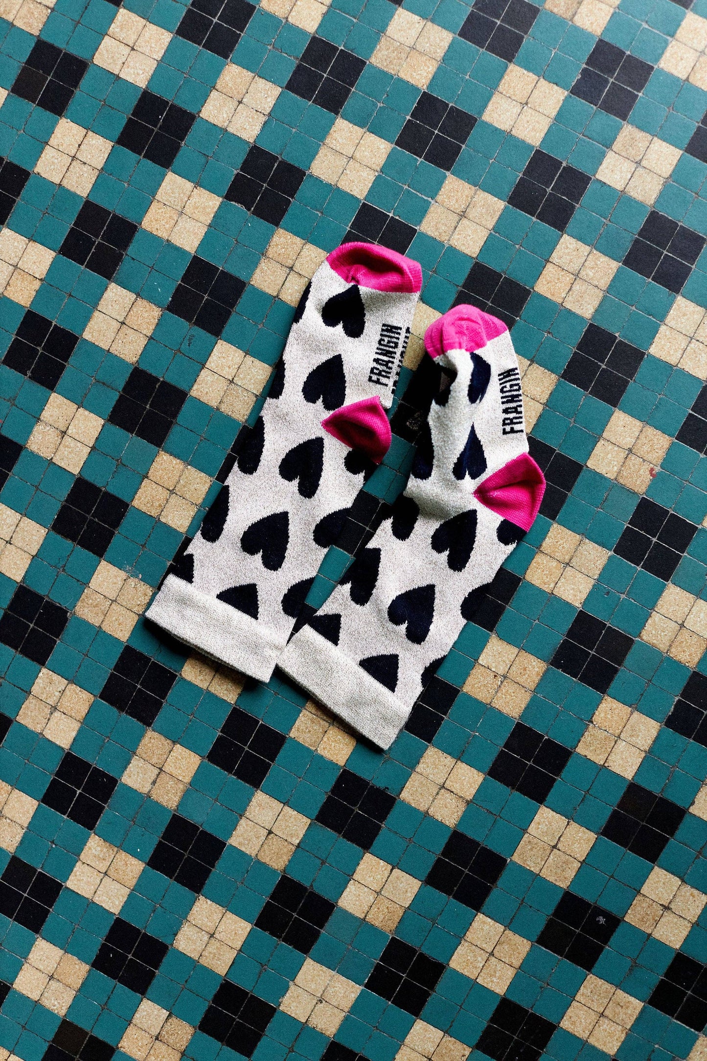 Chaussettes Georgette Coeur Bleu Kids