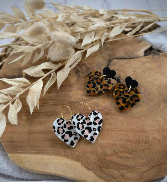 Boucles d'oreilles Coeur Graou nude