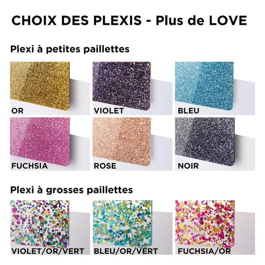 Porte-clés à paillettes : La maison du bonheur