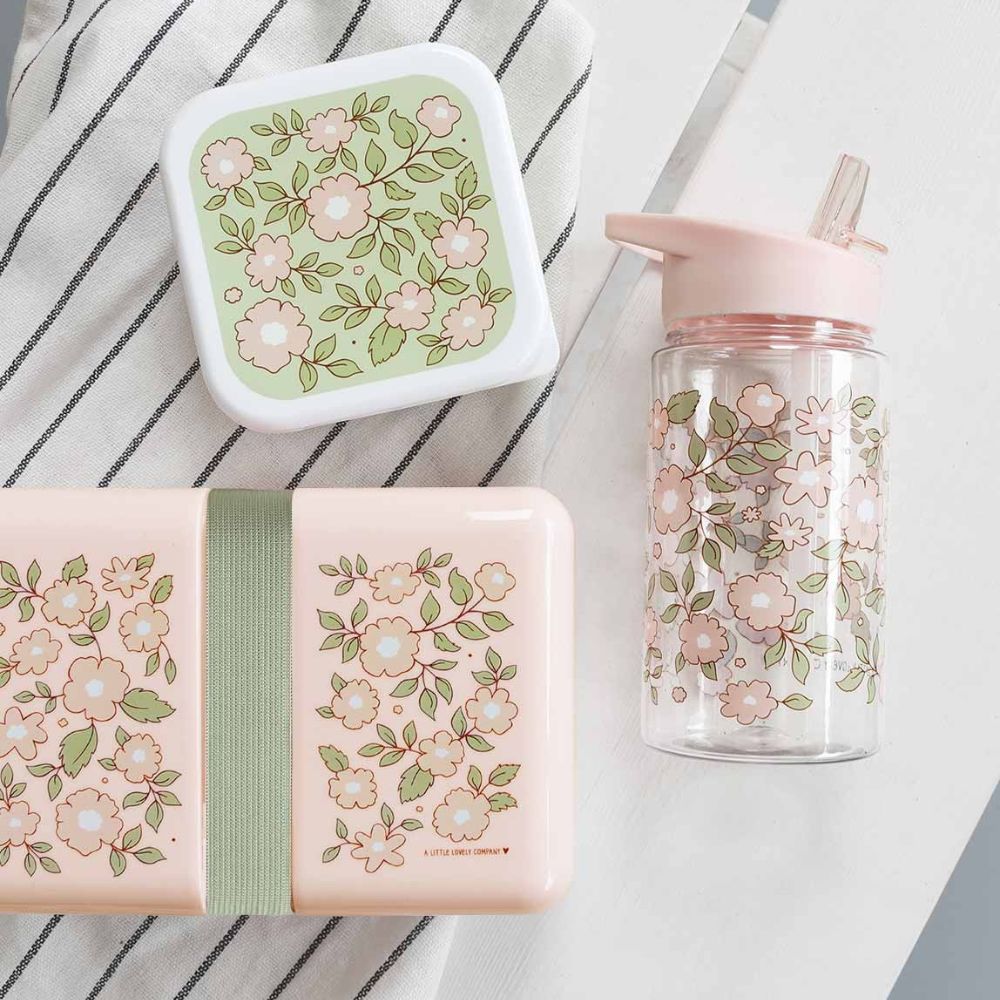 Lunch box Fleurs rose