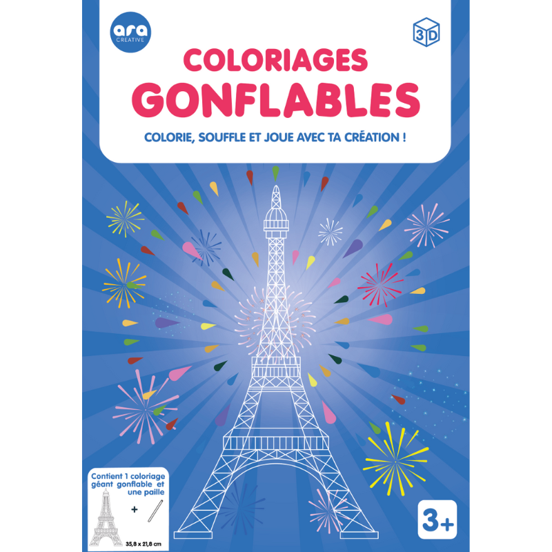 Coloriage gonflable - Tour Eiffel