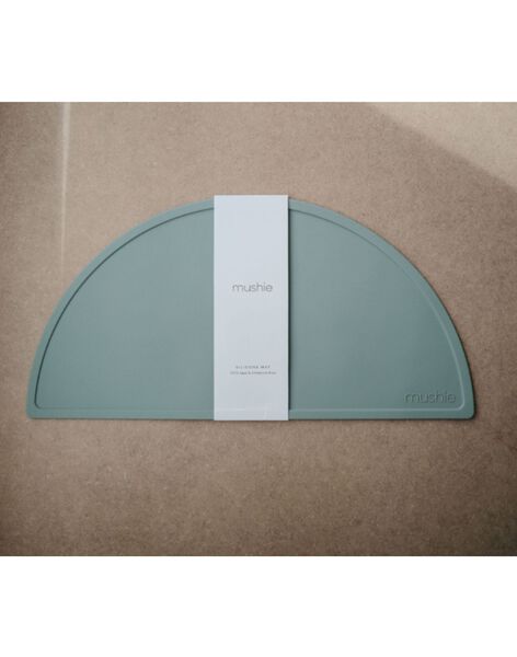 Set de table bébé Silicone sauge