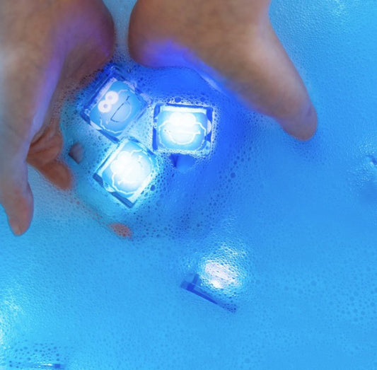 Cubes lumineux pour le bain Cookie Monster Bleu