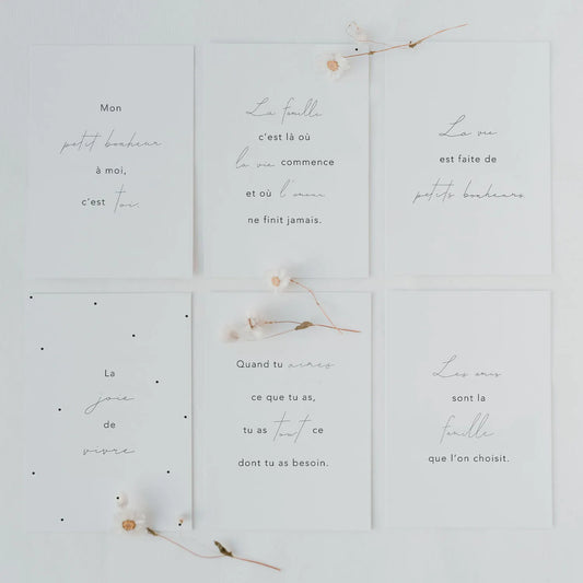 Carte postale la famille