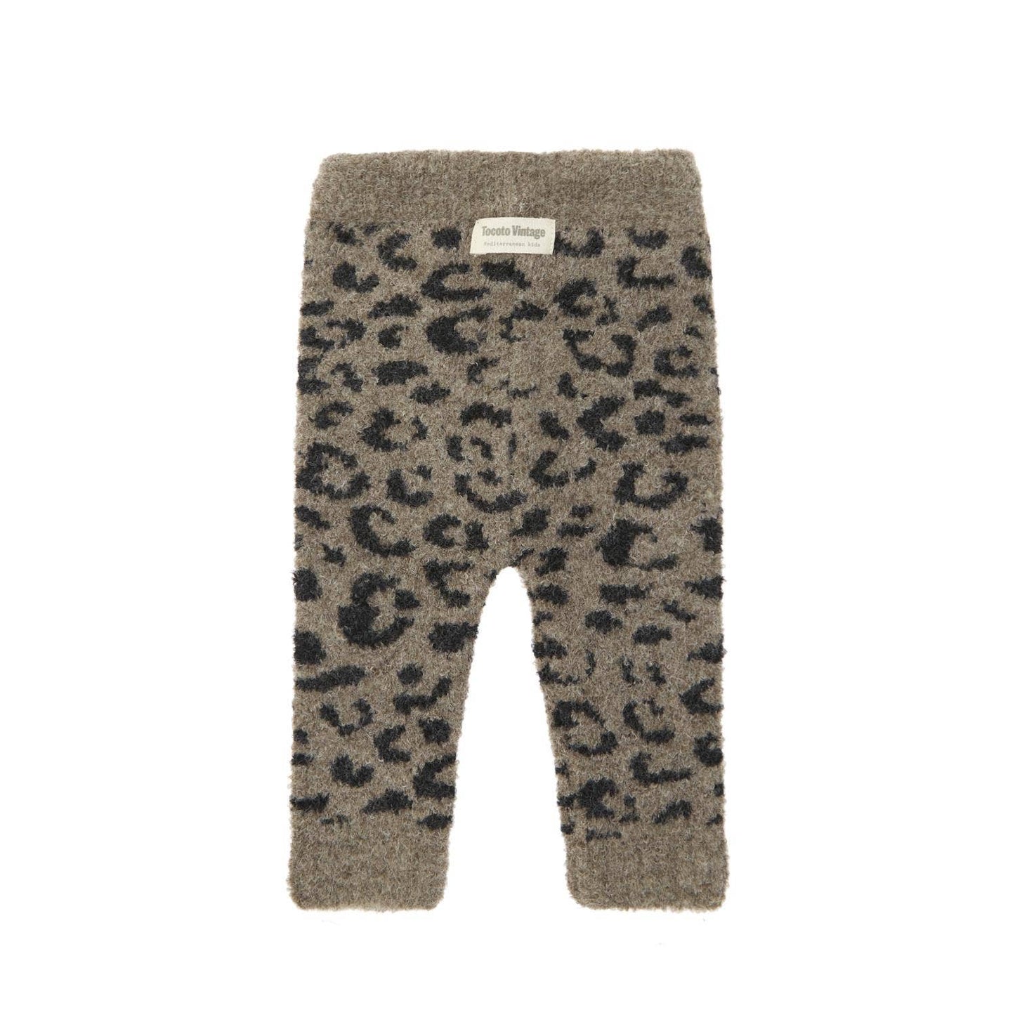 Legging en tricot léopard