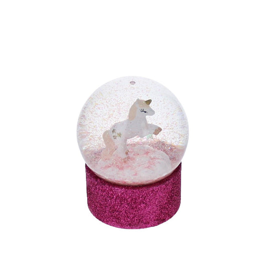 Boule à neige licorne