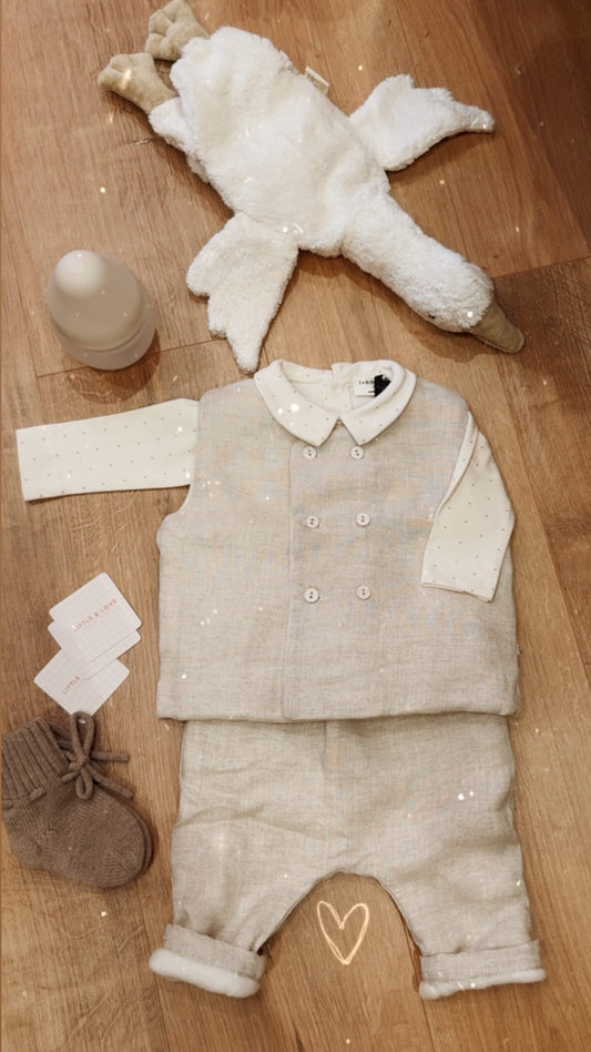 Pantalon Ramon lin et bambou