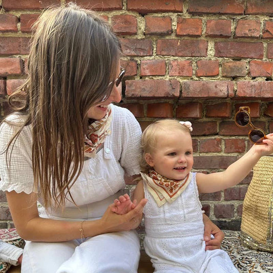 Foulard Enfant Delhi brique 50 cm