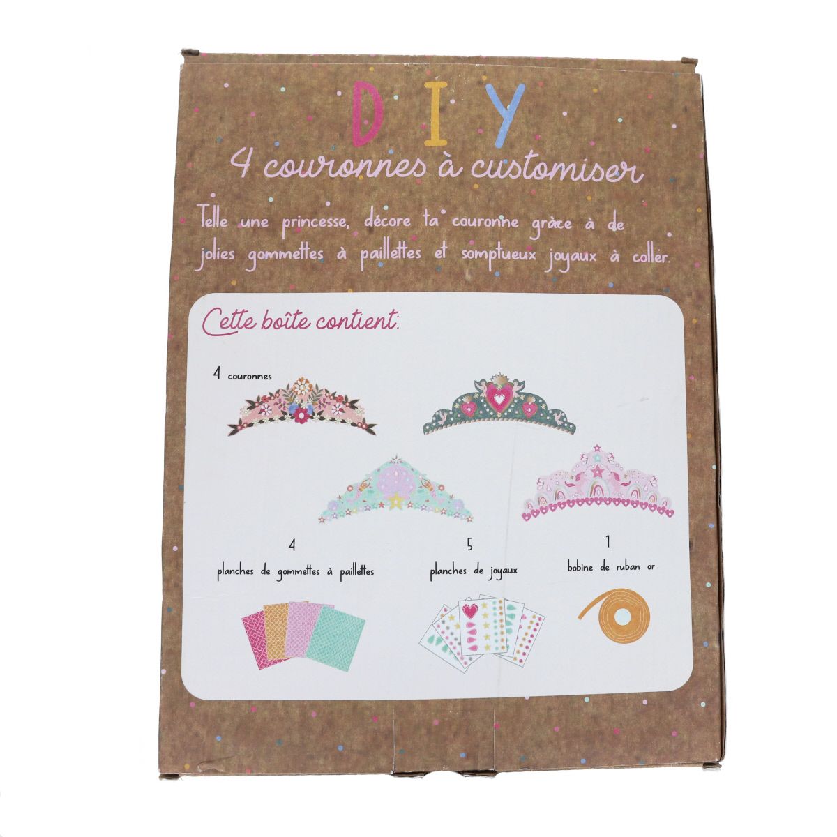Kit 4 couronnes à customiser Do It Yourself