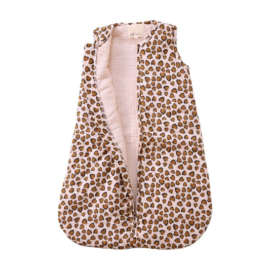 Gigoteuse tachetée léopard marron 0-6 mois - Chaton