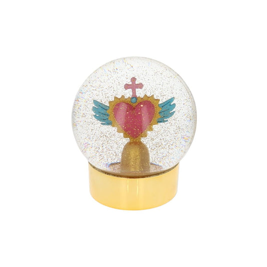 Boule à neige cœur ex voto