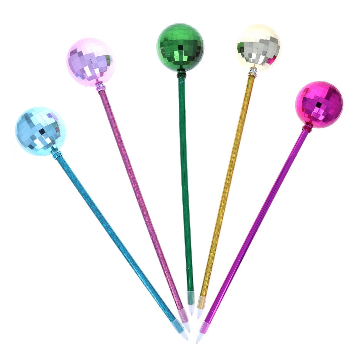 Stylo boule disco Rose