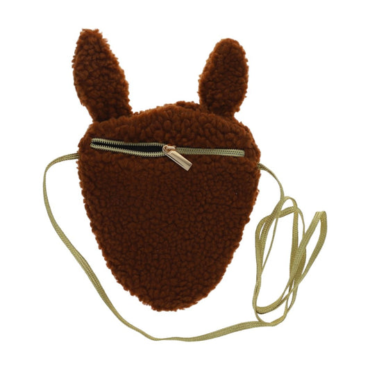 Sac biche bouclette marron