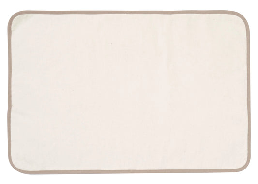 Matelas à langer nomade en coton gaufré latté