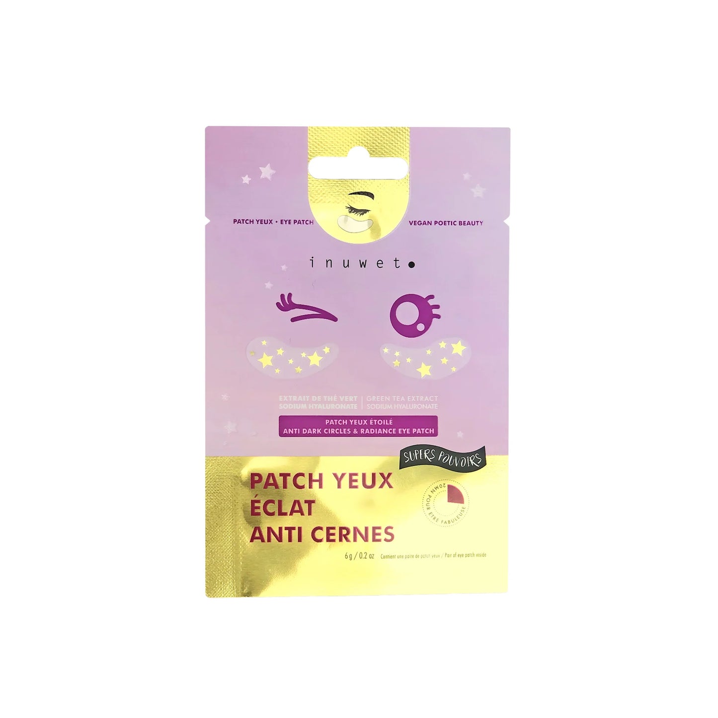 Patch en bio-cellulose pour les yeux - Anti-cernes et éclat