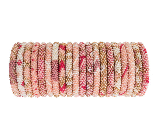 Bracelet en perles pour enfants 💗 TOUT ROSE 💗