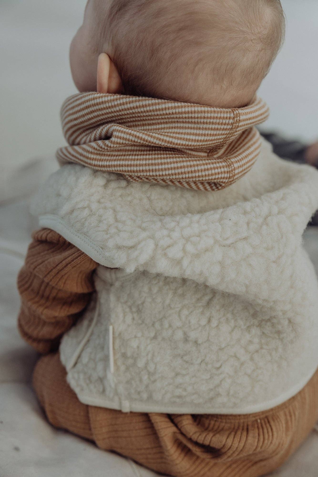 Gilet Sherpa en laine - Milk