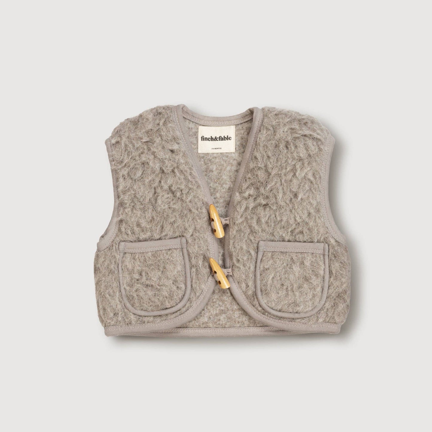 Gilet Sherpa en laine - Sand