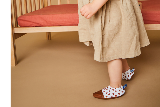 Les Pas Petits : Chaussons Cœurs