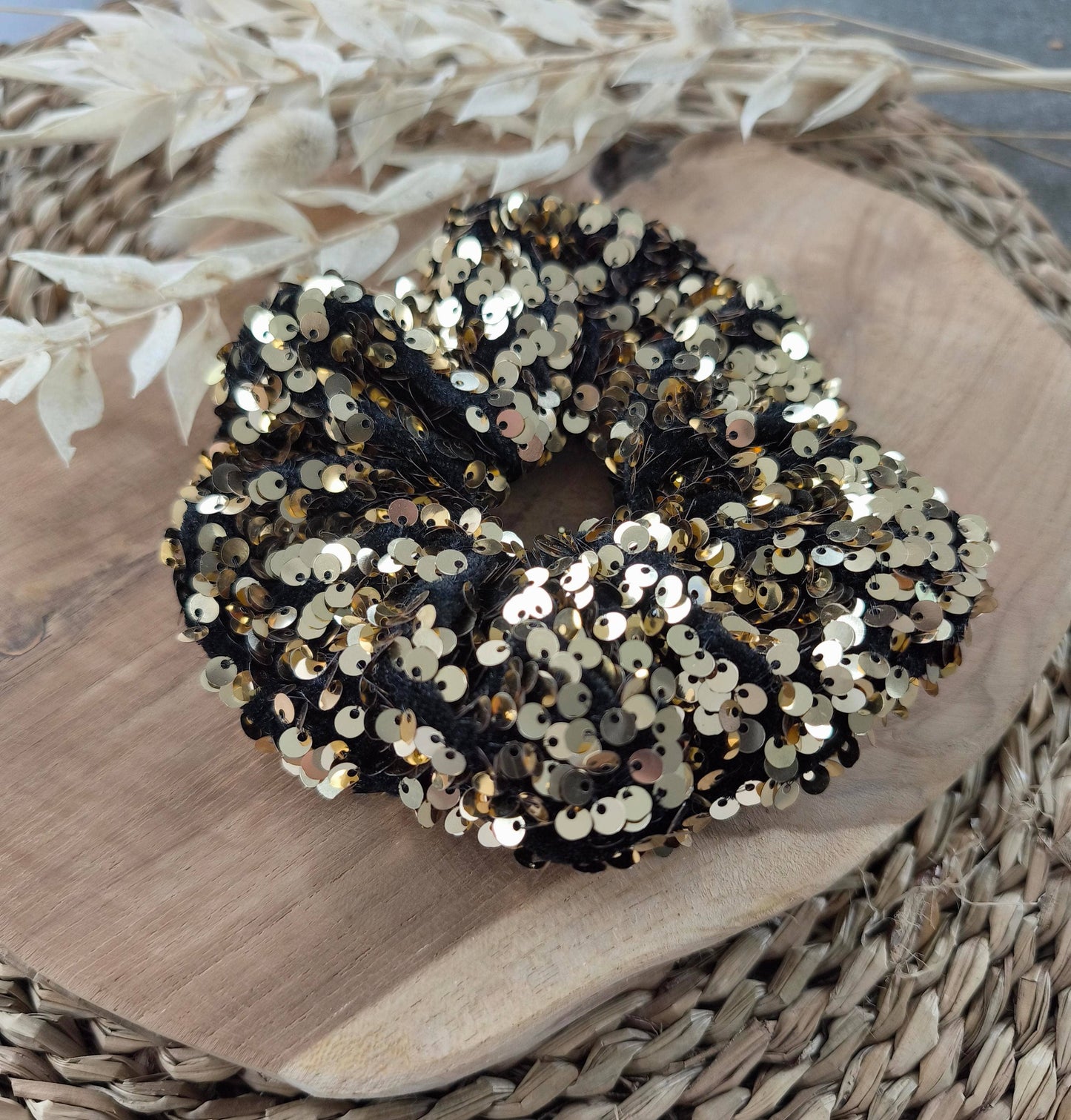 Chouchou Sequins dorés
