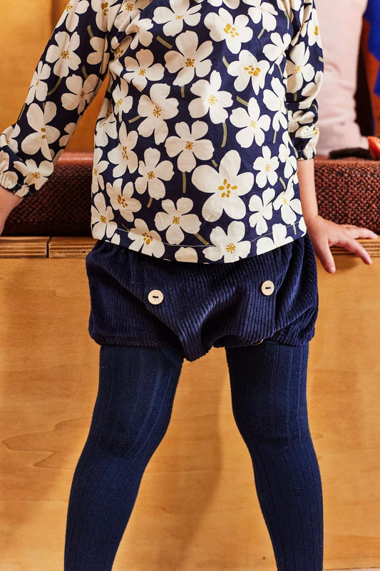 Bloomer Gaston Velours Bleu