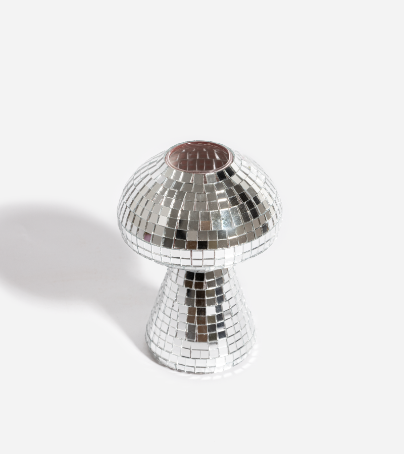 Vase champignon disco - 12 cm