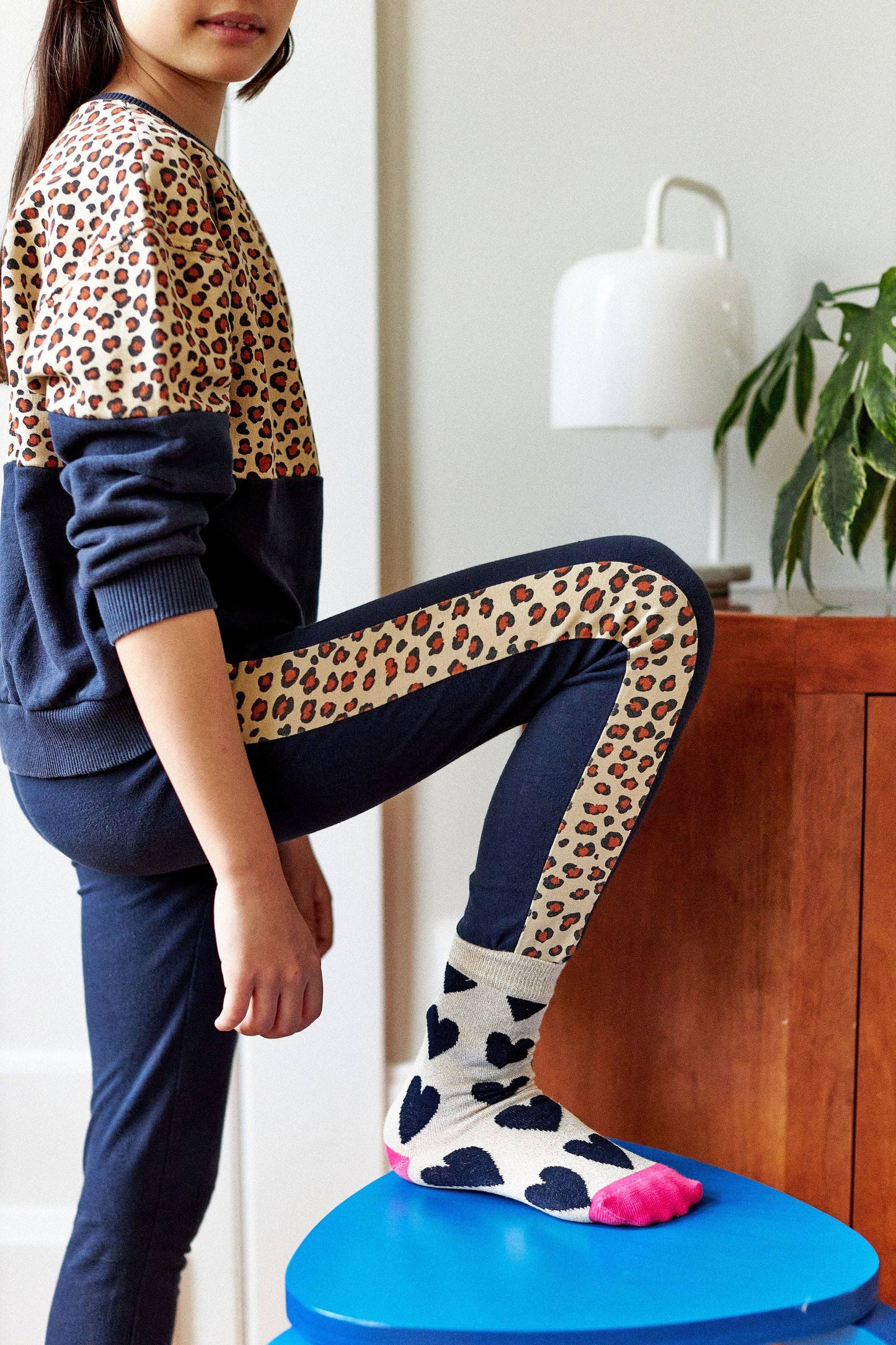 Chaussettes Georgette Coeur Bleu Kids
