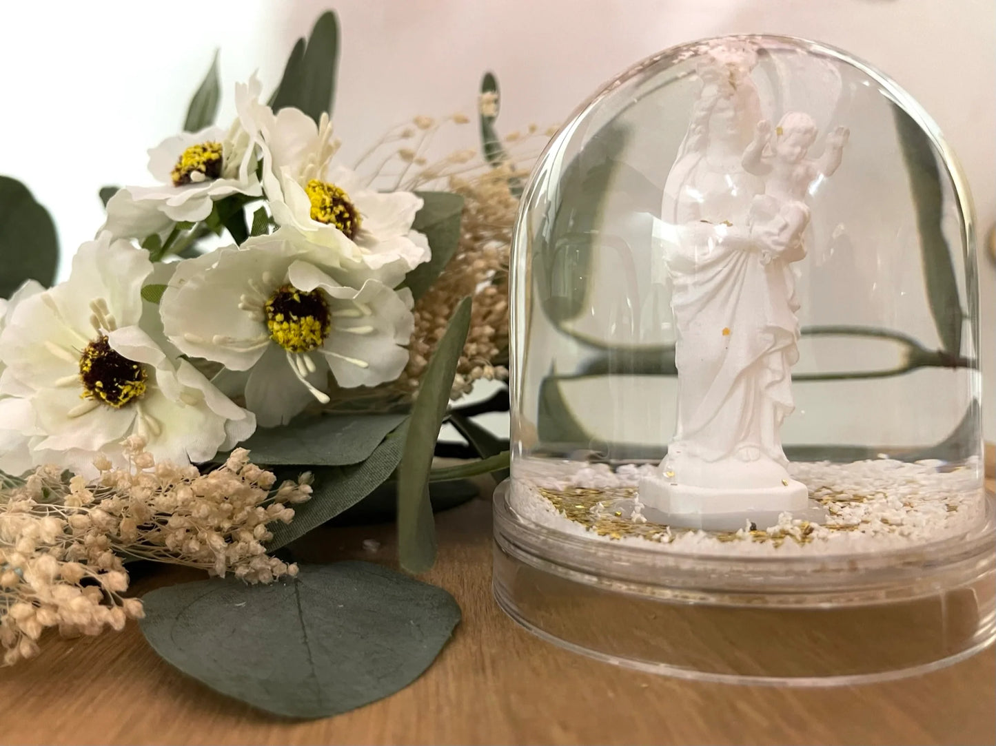 Boule à neige Vierge à l'enfant