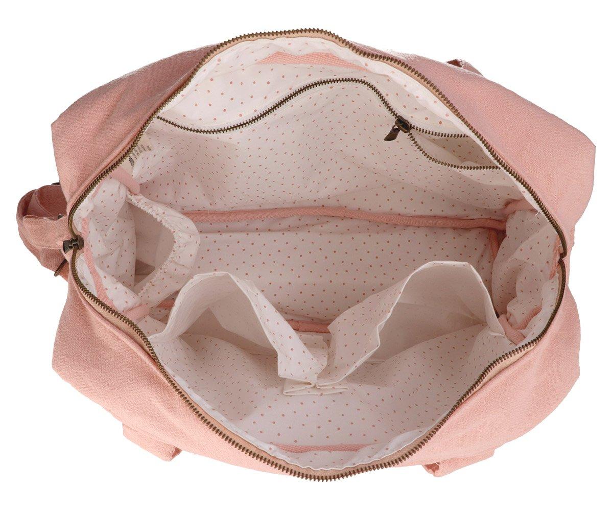 Sac à langer en coton caramel