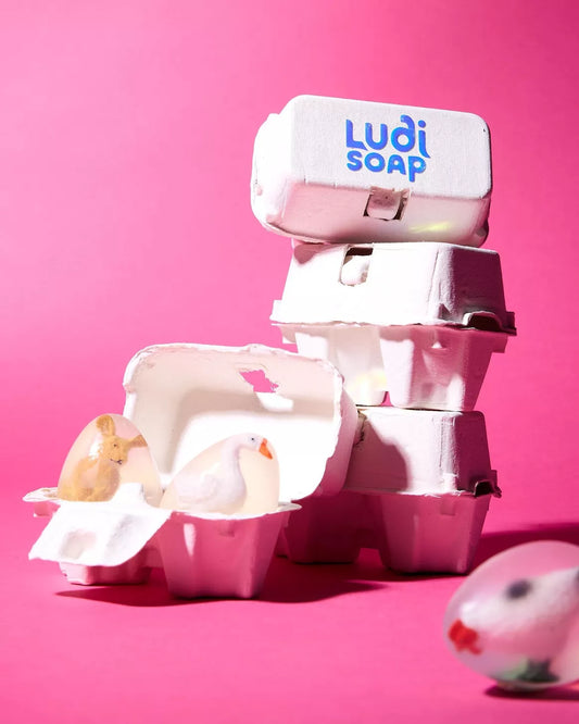 Savon de Pâques - Boite de 2 savons avec figurines Lapin et Oie