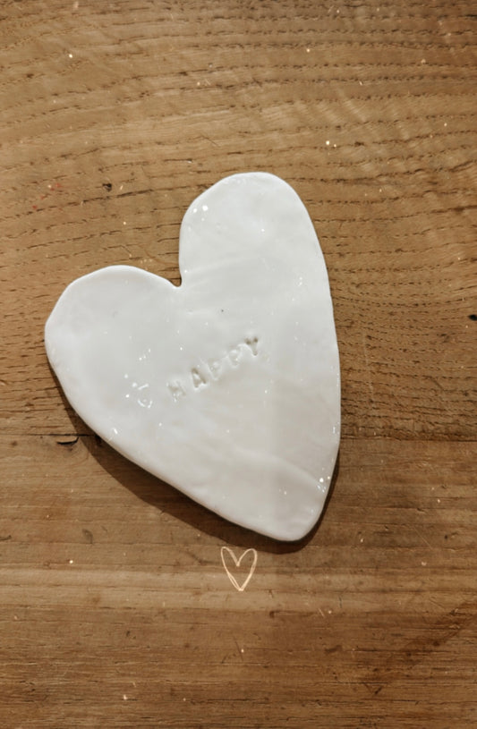 Coeur en porcelaine