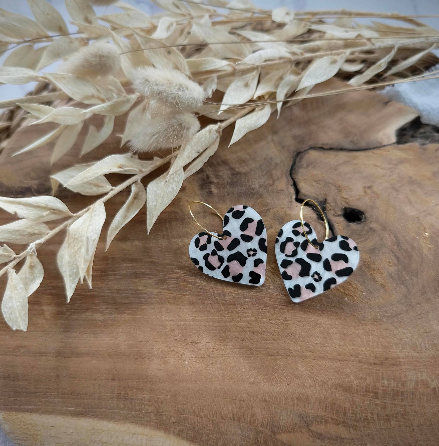 Boucles d'oreilles Coeur Graou nude