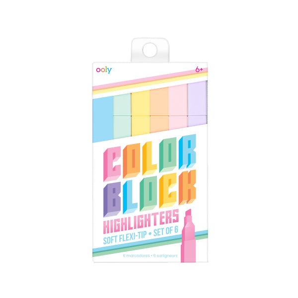 Surligneur pastel x6 Color Block