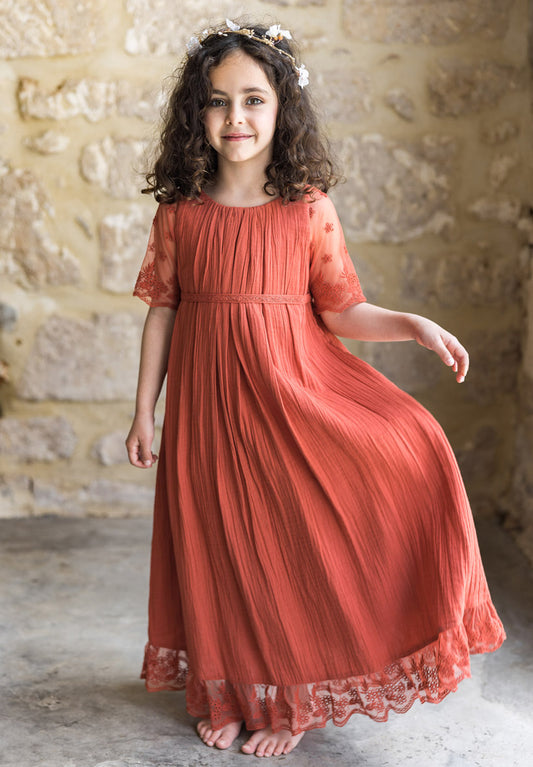 Robe Thelma Terracota Les petits inclassables