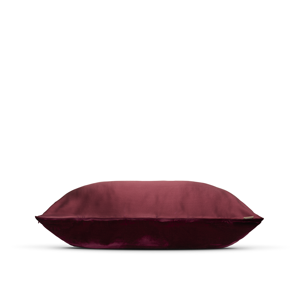 Taie d'Oreiller Bi-face Soie et Velours