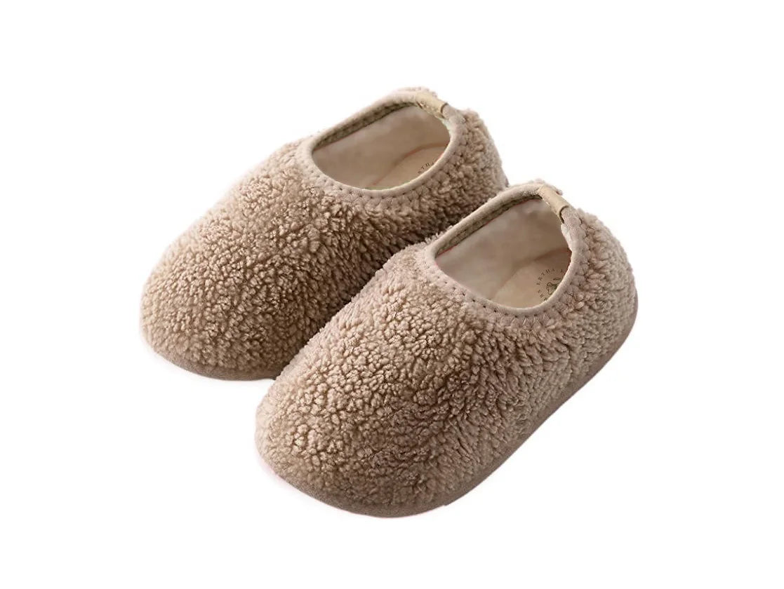 Chaussons en moumoute Sable