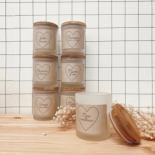 Bougies avec personnalisation possible