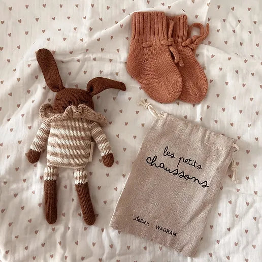 Chaussons bébé en mérinos