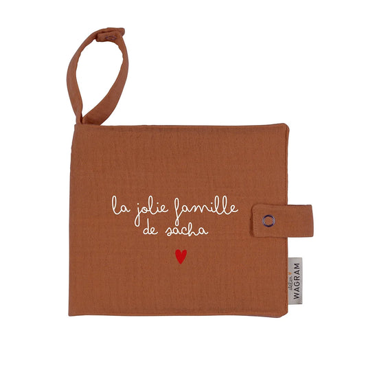 Mini album photo tissu bébé