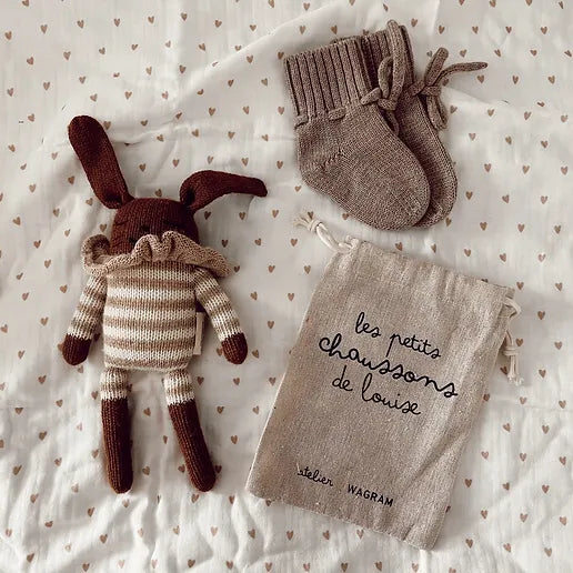 Chaussons bébé en mérinos