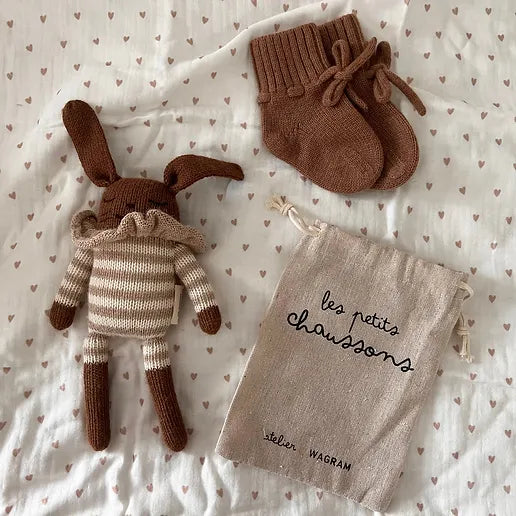 Chaussons bébé en mérinos