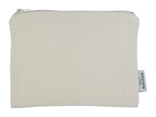 Pochette velours beige