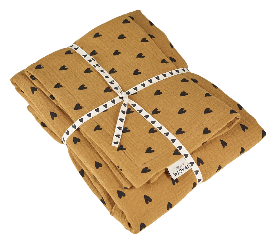 Parure de couette petits coeurs 140x200